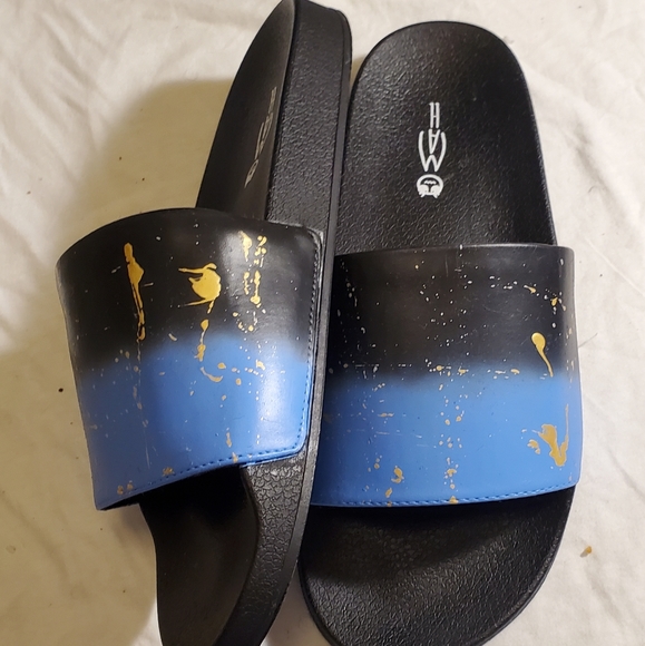 Faded Mens Slides - Picture 2 of 3